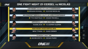 ONE Championship MMA ONE Fight Night 21: Eersel vs. Nicolas (2024) download